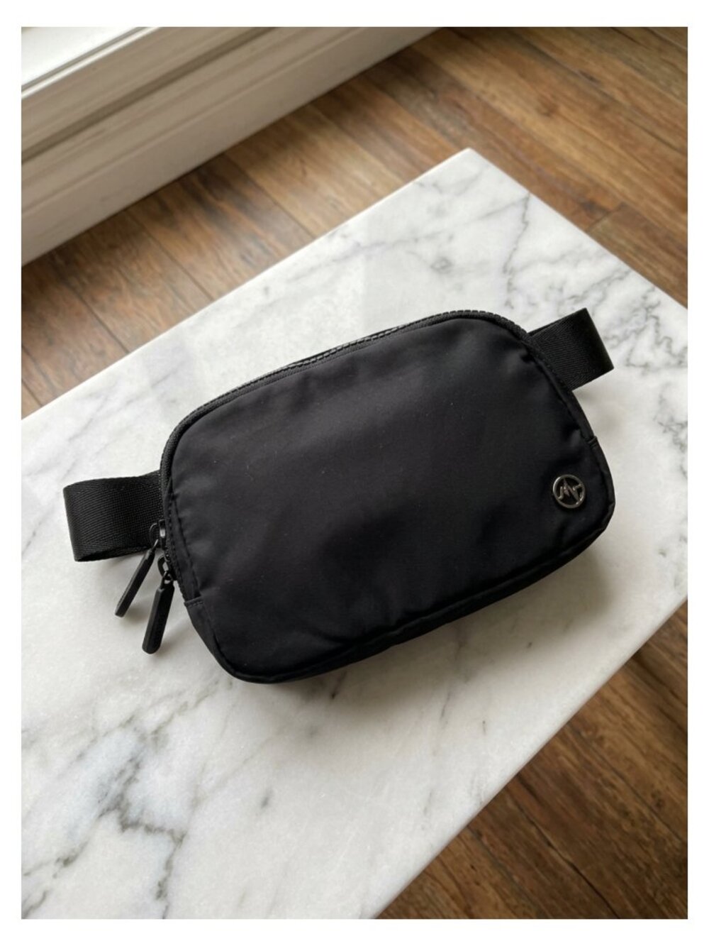 Nylon Two Way Zipper Fanny Pack Belt Bag Crossbody Adjustable Strap